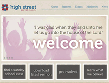 Tablet Screenshot of highstreetbaptist.org